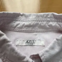 AZUL by moussy　刺繍コットンシャツ　レディース　XL 　ホワイト