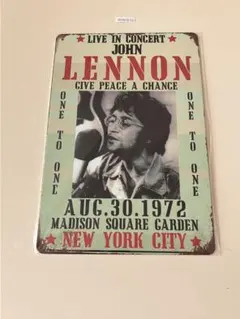 JOHN LENNON ジョンレノン　ブリキ看板 インテリア