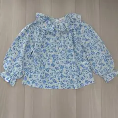 KP ニットプランナー フリル襟長袖ブラウス 110