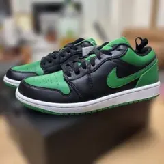 Air Jordan 1 Low ブラック/ラッキーグリーン