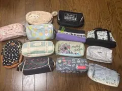 筆箱 ペンポーチ セット売り 女の子 13個まとめ売り