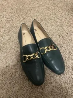 FABIO RUSCONI ダークグリーン ローファー