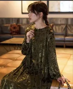 FREAK'S STORE オパール 花柄 切り替え ドレス（ワンピース）