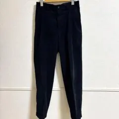 グリーンレーベルリラクシング　テーパードパンツ S ネイビー コーデュロイ調