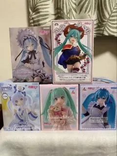 初音ミク 雪ミクなど　5体セットフィギュア