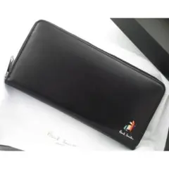 ☆ギフトに☆新品☆箱付☆ポールスミス 人気ファスナー 長財布 黒☆