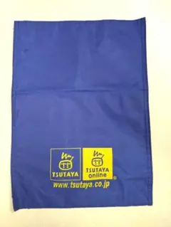 ち*】様 【当時物】TSUTAYA ツタヤ レンタルバッグ ブルー エコバッグ