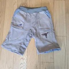 恐竜刺繍付きハーフパンツ 120サイズ