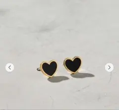 BAQLESS Amity Black Heart ピアス