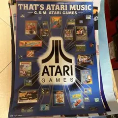 非売品ATARI GAMES b2ポスター THAT'S ATARI MUSIC