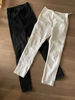 マタニティ マタニティパンツ ユニクロ　無印　2本セット UNIQLO