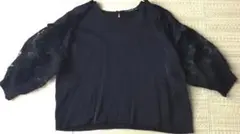 ZARA ザラ　プルオーバー　トップス　黒　レース