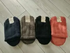 無印ボアフリースルームソックス 4色セット