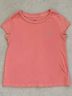 【美品】POLO Ralph Lauren コーラルピンク Tシャツ 4T
