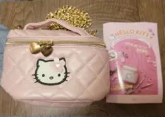 新品タグ付　激レアハローキティ エナメル＆ファー バニティバッグ ポーチ レトロ サンリオ - キティちゃん キティ バニティバッグ ポーチ レトロ