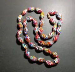 希少　ベネチアンガラス　ネックレス　ヴェネチアンガラス　とんぼ玉　ヴィンテージ