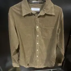 INHERIT コーデュロイシャツ ブラウン