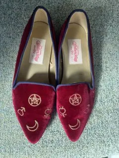 セーラームーン×GU 刺繍ベロアフラット S 22.5cm コラボ