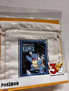 ポケモン×スリーコインズ　巾着袋大小セ　プラス100円でビニール巾着付き
