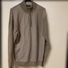 St.CAＲＯＬベージュ ハーフジップ メッシュセーター ,ほぼ未使用