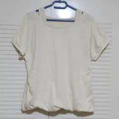 4/27まで　Y12 amyfam 重ね着　アイボリー　Tシャツ　カットソー