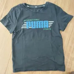 PUMA　プーマ　キッズ　黒　Tシャツ　半袖　130