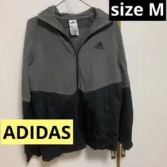 adidas ツートーン　フルジップパーカー M ツートーン