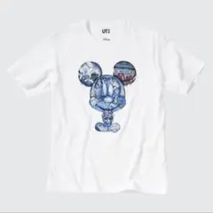 新品●ユニクロ MAGIC FOR ALL ミッキーTシャツ XL デニム柄