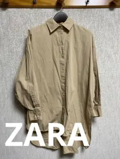 ZARA オーバーシャツ　ブラウン