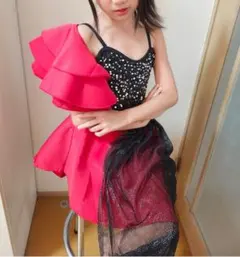 赤と黒のフリルドレス 150cm　アイドル衣装　ステージ衣装