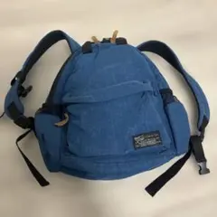 青いリュック 調整可能ストラップ付き　こども用