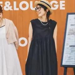 ニコアンドメイクスタッフ'26erinkoこなれドルマンワンピースオリーブL