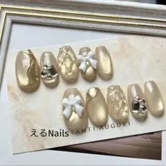 在庫処分230.現品 ネイルチップマグネット キルティング ショートバレリーナ