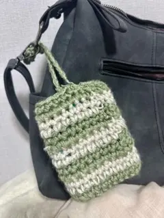 ハンドメイド 編み物 タバコポーチ
