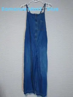 サマンサモスモス ブルー ECO DENIM サロペット