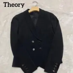 超美品　Theory ダブルテーラードジャケット　ショールカラー
