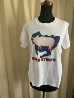 DRUG STORE'S 半袖Tシャツ 日本地図 ブタプリント ホワイトのサムネイル