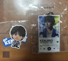 山下健二郎　クリアチャーム　ステッカー　スタジアム　シール　ガチャ　三代目