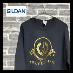 90s【ギルダン】スウェット　長袖　ビッグプリント　人気ブランド　定番カラー