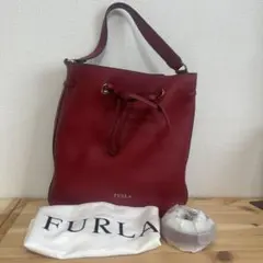 【極美品】FURLA DANAE かごバッグ 近年　レッド ハンドバッグ 極美品】FURLA DANAE かごバッグ 近年 レッド ハンドバッグ - メルカリ