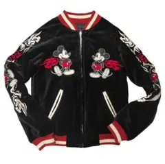 Disney ディズニー ミッキーマウス スカジャン リバーシブル - メルカリ