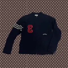 y2k adidas ジップアップセーター