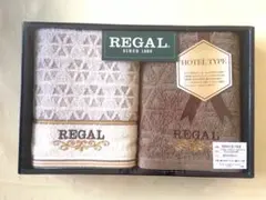 【新品未使用】 REGAL ホテルタイプ フェイスタオル 2枚セットのサムネイル
