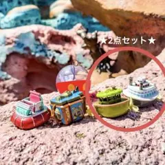 ★ディズニー　カプセルトイ　スイスイボート　2点セット★