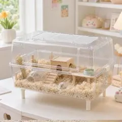 Yulezen 小動物用 透明ケージ 70cm ハムスター - メルカリ