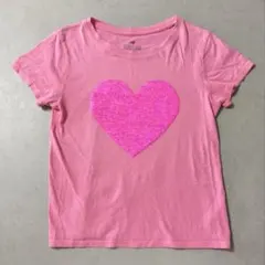 キッズ 半袖Tシャツ ハート スパンコール ピンク H&M ザラキッズ nextのサムネイル