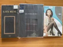 BURBERRY チェック柄 他　タイツ M-Lサイズ　3点セット