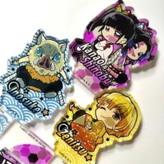 鬼滅の刃 ぴたでふぉめ アクリルスタンド 嘴平伊之助 我妻善逸 胡蝶しのぶ