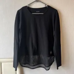 MICHAEL KORS メッシュ長袖トップス S 黒のサムネイル