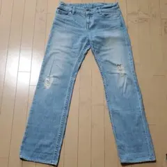 ジルスチュアート ユーズド加工デニム ジーンズ ダメージ 4(M)のサムネイル